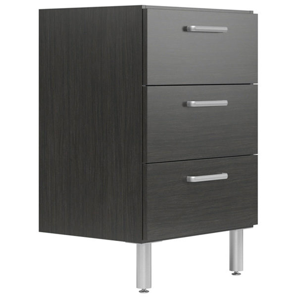 24 Wide Base Cabinet With 3 Drawers Black Sand A Better Storage Home Cabinets