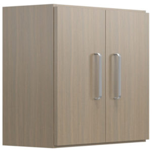 24 Wide Overhead Cabinet With Shelves Doors Driftwood A