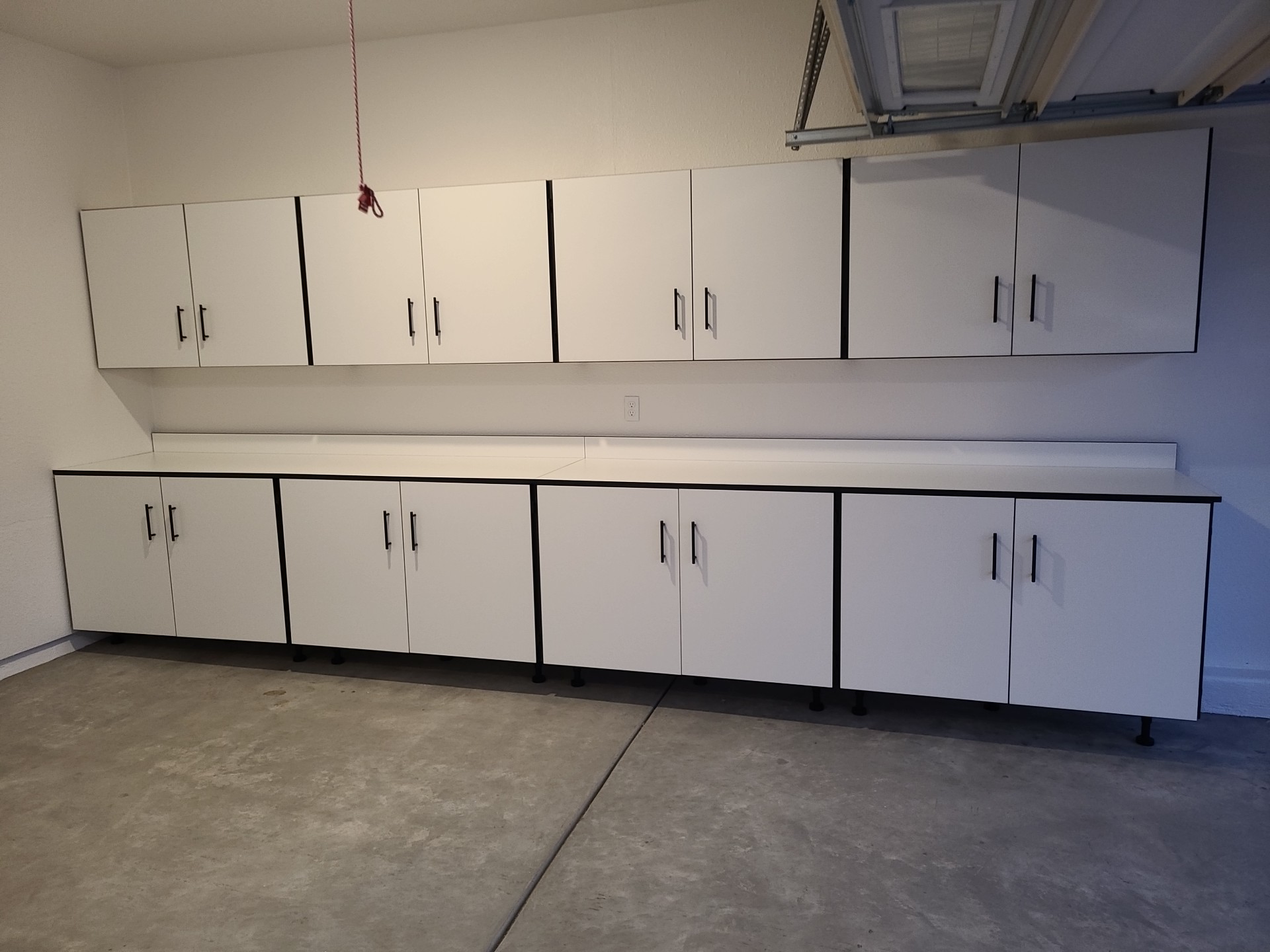 48" Wide 36" or 24" Tall 14" Deep Upper 2 Door Garage Cabinet 2 Shelves - Image 3