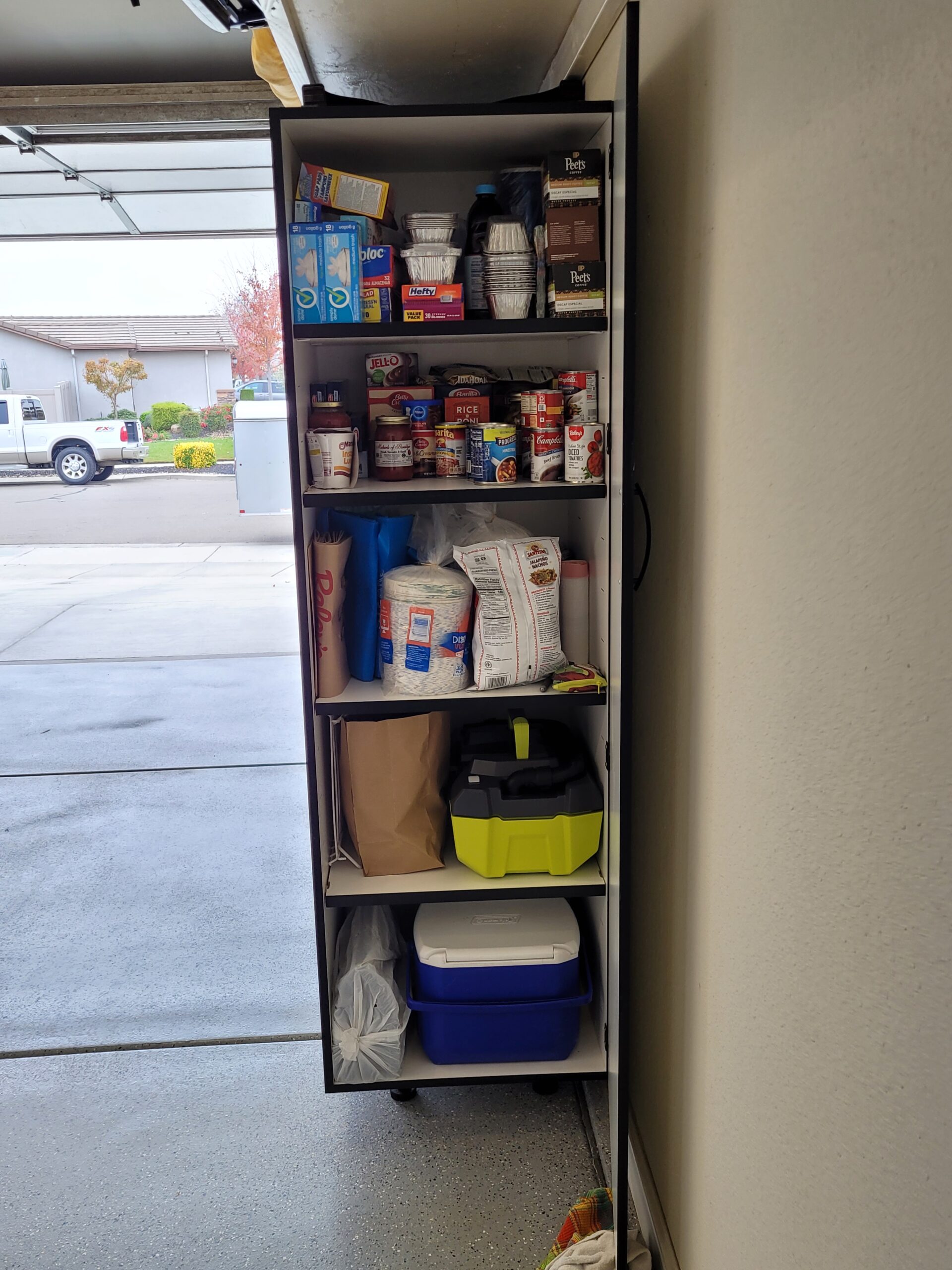 24" Wide 90" or 80" Tall 24" or 20" Deep 1 Door Garage Cabinet 3 Shelves - Image 4