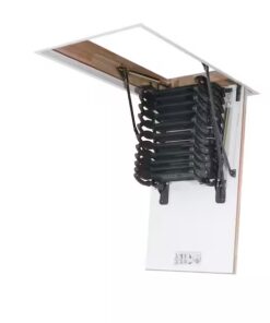 Alternative view of Insulated Scissor Attic Ladder  22.5"x31.5"/9'2"