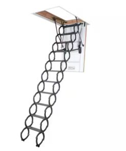 Insulated Scissor Attic Ladder  22.5"x31.5"/9'2"